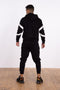 Monochrome Zip Hoody Black
