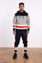 Cut & Sew Panel Printed Hoody - Grey - Serious Royalty