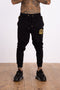 Signature Crest joggers in black