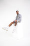 Zip Pocket Crest short - Grey - Serious Royalty