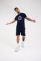 Crest Print T-shirt - Navy - Serious Royalty