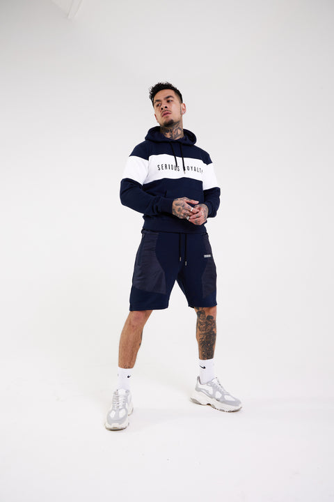 Royalty Block Hoody Navy 