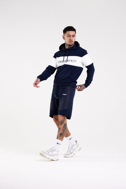 Royalty Block Hoody Navy 