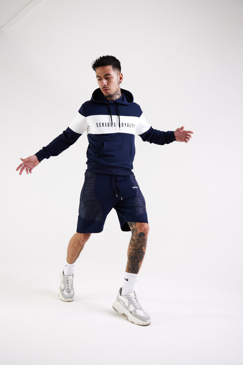Royalty Block Hoody Navy 