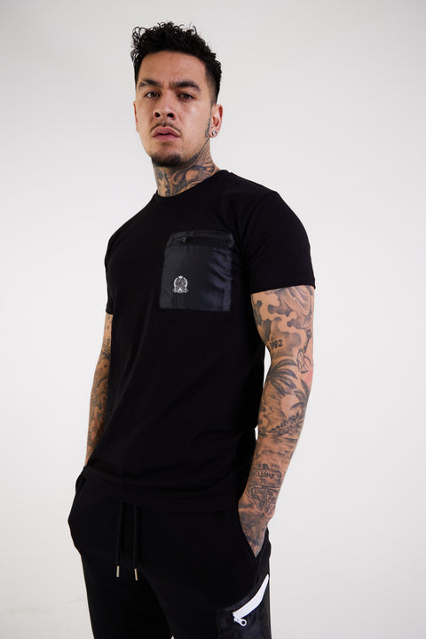 simple black t shirt for men