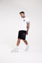 A man wear white designer t shirt