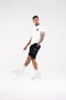 Front view of men's white designer t shirt