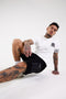 men's white designer t shirt in off white