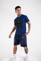 Utility Combat T-Shirt Large Zip Cargo Chest Pocket - Navy - Serious Royalty