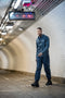 Men's High Waisted Pants in Navy