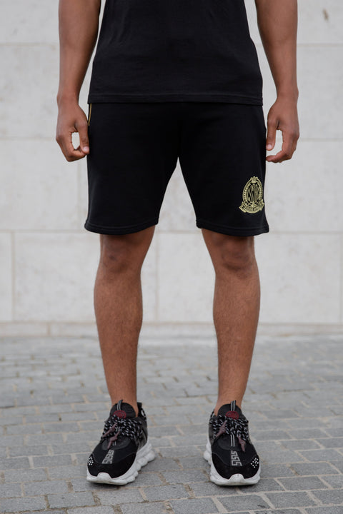 Black Signature Shorts With Evolved Badge - Serious Royalty