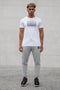 White T-Shirt with Serious Print & Lurex Royalty Embroidery - Serious Royalty