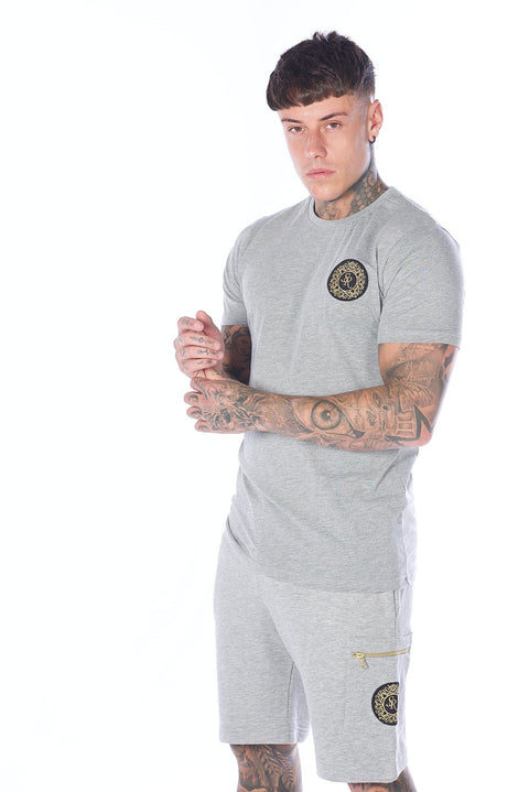 Signature T-Shirt Grey Marl - Serious Royalty