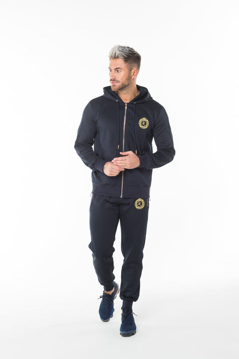Navy Polyester Tracksuit Jacket